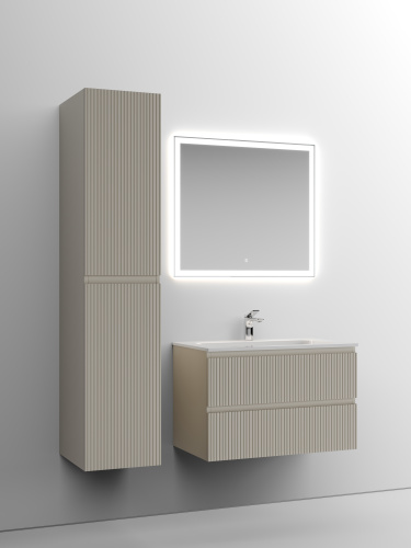 Тумба под раковину Sancos SNOB T SNT80CE 79х45х50 подвесная цвет бежевый - фото 3